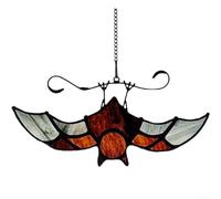 Finestra acrilica fatta a mano dell'uccello che appende con il vetro macchiato per la decorazione all'aperto e l'atmosfera di