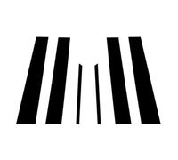 Finestra Centro Pilastro Trim Compatibile Con Chevy Per Equinox 2010 2011 2012 2013 2014 2015 2016 2017 6 Adesivi Colonne Portanti E Finestre Nere BC