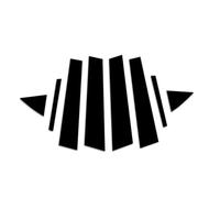 Finestra Centro Pilastro Trim Compatibile Con Hyundai Per Avante Facelift 2017 2018 2019 2020 Modanatura Decorativa Finestrini Laterali Delle Portiere Montanti Dei Montanti Nero Lucido