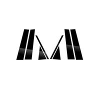 Finestra Centro Pilastro Trim Compatibile Con Per Polo 5 Porte Hatchback 2019-2023 8 Pezzi Montanti Adesivi Colonne Porta Finestrini Auto Nero Lucido Parti Esterne