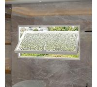 Finestra Con Asse Centrale Girevole A 360° In Lega Di Alluminio Battente Rettangolare,rotating Glass Porthole With Handle,for Bathroom, Living Room, Kitchen, Home Deco