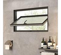 Finestra Con Asse Centrale Girevole A 360° In Lega Di Alluminio Battente Rettangolare,rotating Glass Porthole With Handle,for Bathroom, Living Room, Kitchen, Home Deco