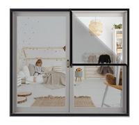 Finestra con zanzariera 65x90cm Zanzariera autoadesiva per finestre Trasparente, nessuna necessità di foratura, zanzariera per ufficio, casa,nero