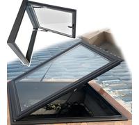 Finestra da tetto a C per capanno e mansarda - Lucernario di dimensioni personalizzate per giardini d'inverno e illuminazione seminterrato 50 x 60 cm - & Efficiente dal punto di vista energetico