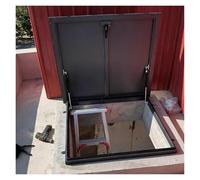 Finestra Da Tetto Copertura impermeabile for lucernario for soffitta for seminterrato, coperchio di emergenza for botola di accesso al tetto in lega di alluminio personalizzabile(27.6x21.7"/70x55cm)