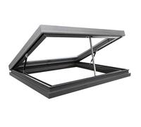 Finestra da Tetto in Alluminio, Apertura elettrica con Telecomando e sensore Pioggia, lucernario Impermeabile, Adatto per Veranda,A01,65x65cm/25.6x25.6in4.2