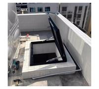 Finestra Da Tetto Lucernario for il tetto della casa, con vetro temperato e botola for tetto con telaio in alluminio, finestra for tetto piano inclinato for veranda(L28xW32"/70x80cm)