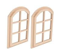 Finestra della Finestra delle Bambole in Miniatura Finestra delle Bambole Modello di Decorazione di Finestre Ad in Legno per Progetti Fai -da -te Bambola in Legno Composito 10.3