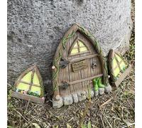 Finestra delle fate in miniatura per la decorazione della scultura da