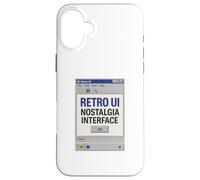 Finestra di dialogo Retro Computer 90s Interfaccia Desktop Nostalgia Custodia per iPhone 16 Plus