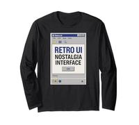 Finestra di dialogo Retro Computer 90s Interfaccia Desktop Nostalgia Maglia a Manica