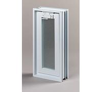 Finestra di ventilazione da inserire in una parete di vetromattoni o muratura | Dimensioni cm 19x38,4X8 | Unità di vendita 1 finestra