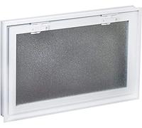 Finestra di ventilazione da inserire in una parete di vetromattoni o muratura | Dimensioni cm 57,9X38,4X8 | Unità di vendita 1 finestra