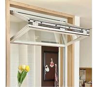 Finestra For Concessioni Con Telaio In Alluminio, Finestra For Casa In Metallo Personalizzabile, Supporto For Servire Fino A 85 Gradi, For Cucina, Sala Da Tè E Negozio Di Fiori(20x32in(50.8x81.2cm))
