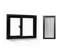 Finestra for seminterrato, finestra scorrevole for bagno, finestra scorrevole in lega di alluminio for case con zanzariera for bagno(21.0x15.0in(53.3x38.1cm))