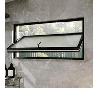 Finestra girevole per bagno con maniglia, ricambio durevole per garage o ufficio, facile da installare, dimensioni 95 x 70 cm / 37.4x27.6in