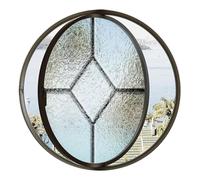 Finestra in alluminio con ventilazione girevole per flusso d'aria | Finestra rotonda ventilata, resistente alle intemperie, per un migliore flusso d'aria e luce naturale negli scantinati