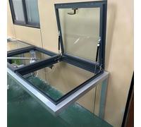 Finestra in alluminio per tetto 88,9 x 88,9 cm, per tetti freddi, accesso ventilato in soffitte, lucernario con s ideale per aperture di scarico della cantina, facile installazione