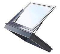 Finestra in alluminio temperato per lucernario, con ventilazione manuale, illuminazione multi-angolo per soffitta/solarium e cantina, 60 x 50 cm, migliora la luce naturale e la ventilazione