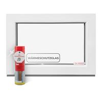 Finestra in vetro fisso, 40 x 60 cm, 3 vetri - tutte le dimensioni finestre in plastica con profilo da 76 mm - Finestra per cantina (larghezza x altezza): 400 x 600 mm, perfetto per finestre da