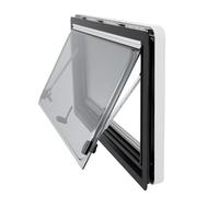 Finestra inclinabile scorrevole oscurata per camper e roulotte, 800 x 450 mm, design incernierato, perfetto per la ventilazione e lo stile dei camper, ideale per gli appassionati di viaggio