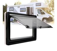Finestra laterale di ricambio per camper, rimorchio, caravan, doppia bocchetta di ventilazione a cerniera, 750 x 400 mm, durevole, resistente alle intemperie, facile installazione, perfetta per