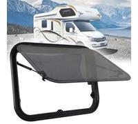 Finestra laterale incernierata per camper, sostituzione di emergenza con tenda parasole e schermo, 1000 x 450 mm, ideale per camper, rimorchi e camper, migliora il comfort e la sicurezza