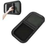 Finestra laterale per caravan, 700 x 400 mm, con zanzariera, camper colorato, vetro temperato di sicurezza in alluminio, per camper, roulotte, roulotte, caravan, roulotte (nero)