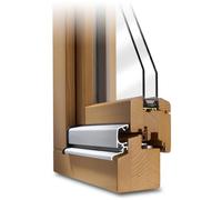 Finestra legno, classicline 68 mm, pino, chiaro 325, 1 anta, vetri fissi, 510 x 510 mm, configura individualmente