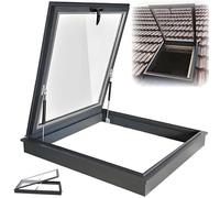 Finestra lucernario per tetto piatto o inclinato a doppio strato in vetro temperato telaio in alluminio ideale per garage, cantina, loft deck e stanze buie soluzione di illuminazione diurna migliorata
