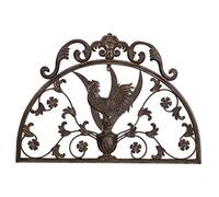 Finestra muro di scudi decorazione della parete gallo 70 centimetri in metallo