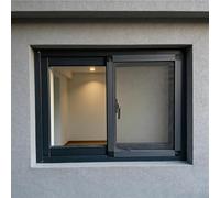 Finestra per Capanno, Finestra Scorrevole in Alluminio con Vetro Temperato e Zanzariera, Nessun Montaggio Richiesto, Finestra Scorrevole Ideale per Seminterrati, Case Mobili(A,HxW(48X58CM))