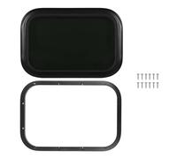 Finestra per in lega di alluminio, vetro temperato, stabile per carovana, con protezione, maggiore privacy per (per 48-53 mm/1,9-2,1