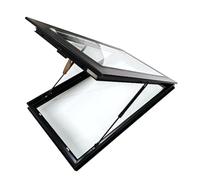 Finestra per lucernario personalizzabile per tetti e cantine in vetro temperato, 75 x 60 cm, perfetta per illuminare gli spazi, design ad alta efficienza energetica e slish