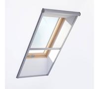 Finestra per tetti in legno con zanzariera, RoofLite+ made by Velux Group, Slim Pine, 55x78 cm, legno naturale all'interno e antracite all'esterno