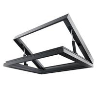 Finestra per tetto a lucernario, Finestra for pozzo di illuminazione interrato con vetro a doppio strato, porta sicurezza telaio in lega alluminio for veranda(90x70cm)