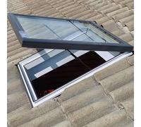 Finestra Per Tetto Chiara, Finestra Per Tetto Della Casa, Ingresso Per Veranda E Soffitta Esterna, Finestre Per Tetto In Vetro Temperato E Telaio In Lega Di Alluminio Per Casa(95x75cm/37.4x29.5in)