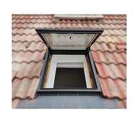 Finestra per Tetto e Lucernario per Basamento Illuminazione da Luce Naturale Porta di Visione Multi-Angolo in Alluminio Finestra Personalizzata (600mm*800mm/15,75pollici*24pollici, Versione Manuale)