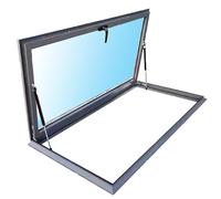 Finestra personalizzata per lucernario, 50 x 75 cm, uscita di emergenza, illuminazione per capanno e cantina, accesso al giardino e al veranda, ventilazione esterna sul tetto, design a risparmio