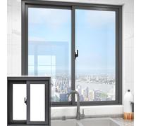 Finestra pieghevole antieffrazione Finestra for seminterrato for case 31x22 pollici 33x20, finestre scorrevoli in alluminio for impieghi gravosi, funzionamento Easy-Glide(73.7x33.0cm/29x13")