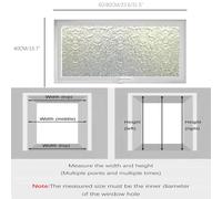 Finestra Rettangolare Per Casa, Finestra Per Capanno Ruotabile A 360°, Con Telaio In Alluminio E Guarnizione Di Tenuta, Finestra A Filo Muro Per Bagno E Ufficio.(White-A,120x40 cm)