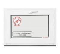 Finestra ribaltabile, 70 x 70 cm, 2 vetri - tutte le dimensioni finestre in plastica con profilo da 60 mm - Finestra cantina (larghezza x altezza): 700 x 700 mm, perfetto per finestre da giardino
