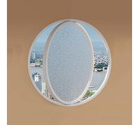 Finestra Rotonda Girevole A 360°, Finestra A Oblò In Vetro Temperato, Finestra Di Ventilazione Per La Privacy, Per Mansarda Camera Da Letto, Cucina, Divisorio(White,100cm/39.4in)