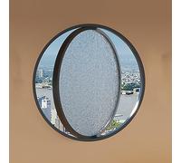 Finestra Rotonda Girevole A 360°, Finestra A Oblò In Vetro Temperato, Finestra Di Ventilazione Per La Privacy, Per Mansarda Camera Da Letto, Cucina, Divisorio(Black,70cm/27.5in)