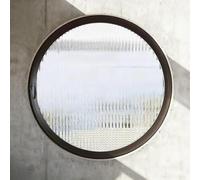 Finestra rotonda girevole a 360° per cantina e capannone con sistema di blocco maniglia inclusa nera 70 cm per una maggiore sicurezza e ventilazione versatile