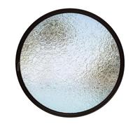 Finestra rotonda girevole in vetro temperato for la decorazione della casa, finestre di ventilazione, asse centrale, finestra girevole a 360° for bagno, camera da letto, soggiorno(Black B,40CM)