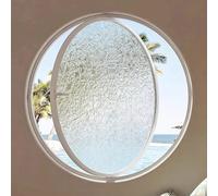 Finestra Rotonda in Lega di Alluminio Girevole a 360° con Maniglia Hardware, finestre di Ricambio per Case, finestre per capannoni, soppalchi, Soggiorno, Bagno e Camera da Letto (Bianco, 40