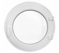 Finestra rotonda oblò a battente PVC bianco diametro 590 690 790 890 mm