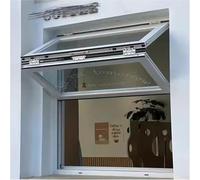 Finestra scorrevole in alluminio per camion alimentari, maniglia di bloccaggio manuale, design pieghevole per montaggio a filo, finestra di ricambio per esterni durevole (35 x 100 cm)