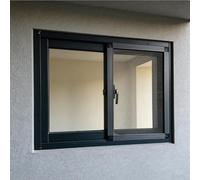 Finestra scorrevole in lega di alluminio, finestra per capanno con vetro temperato da 4 mm e zanzariera; finestre di ricambio per case mobili, capanni, pollai, garage e bagni(B,HxW(58X78CM))